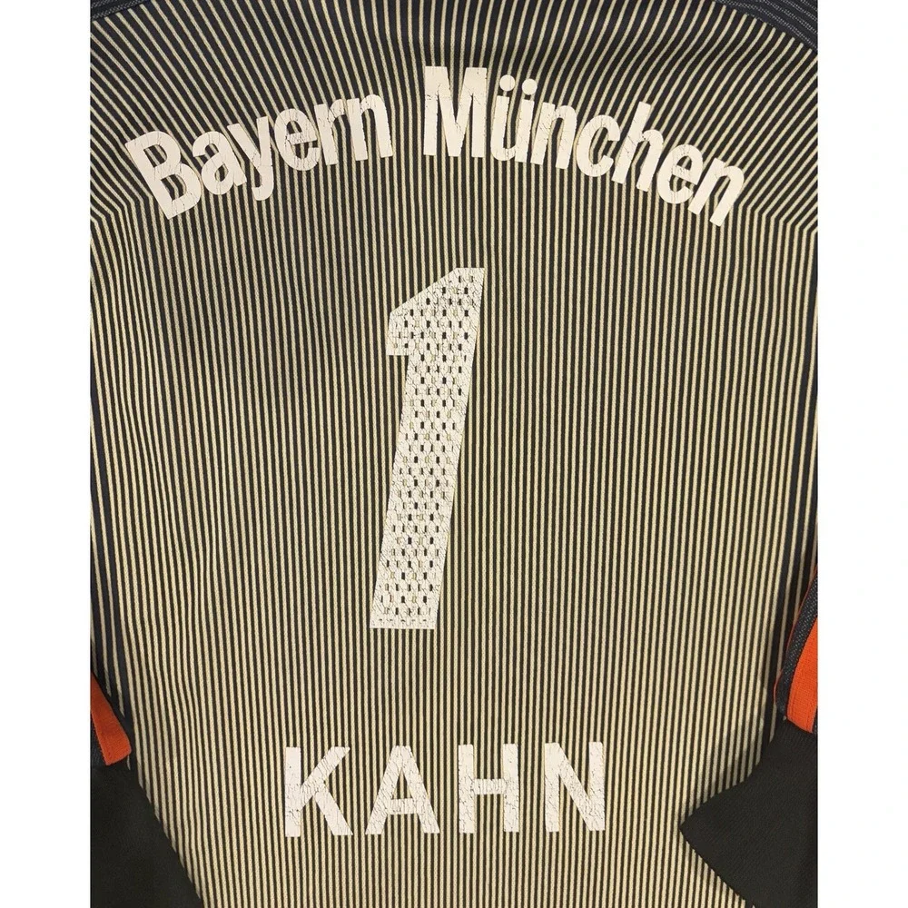 Adidas Bayern Munich 2003-04 Goalkeeper Mens L Oliver Kahn Soccer Jersey Shirt